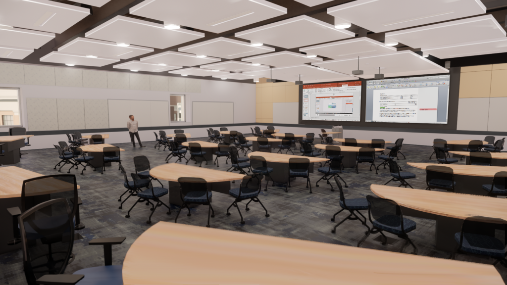 Group Lecture Classroom Rendering